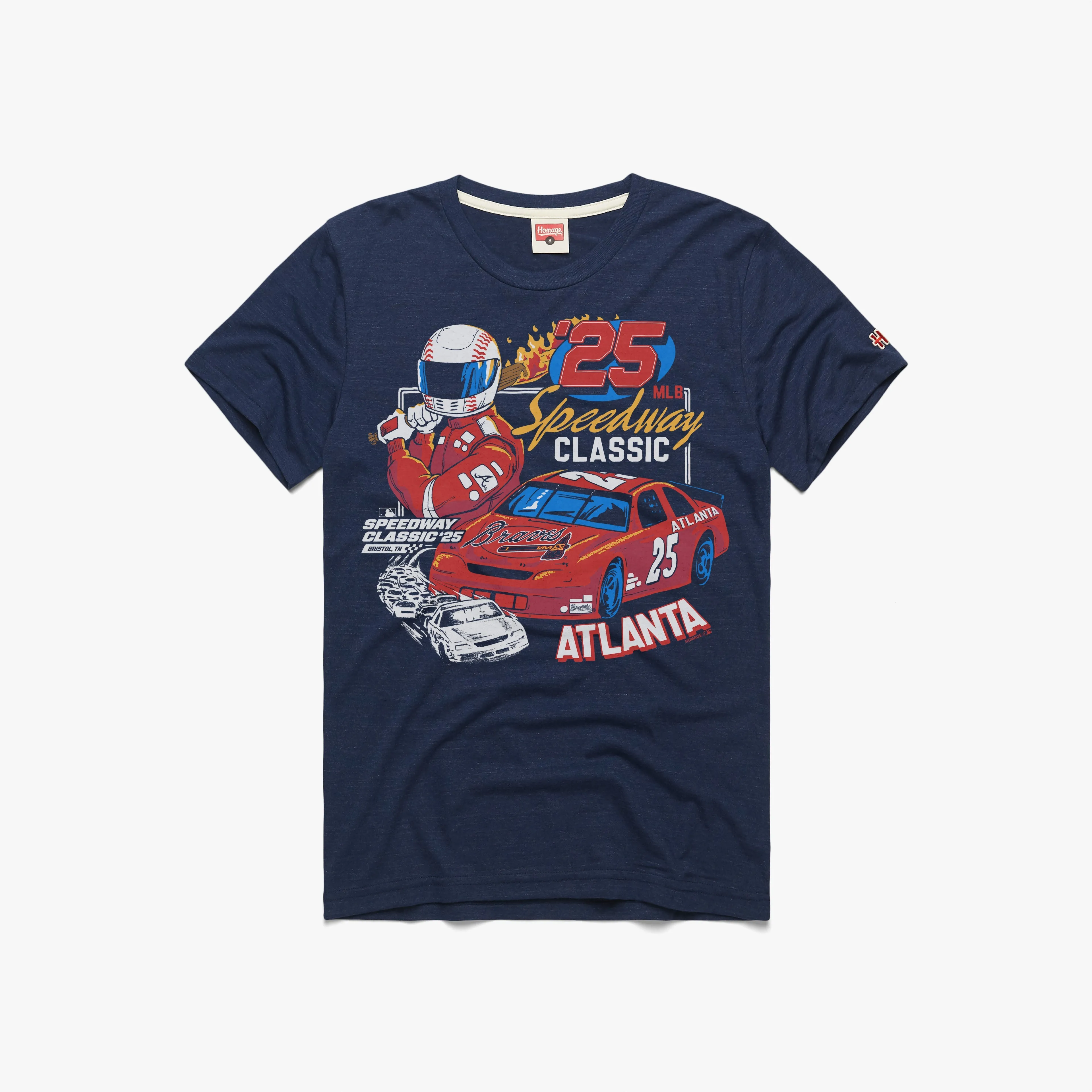 MLB Speedway Classic 2025 Atlanta Braves UPF Rated Fabric