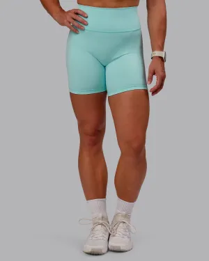 suede look UV Protection Fabric Fusion Ultra High-Rise 6" Short - Island Paradise