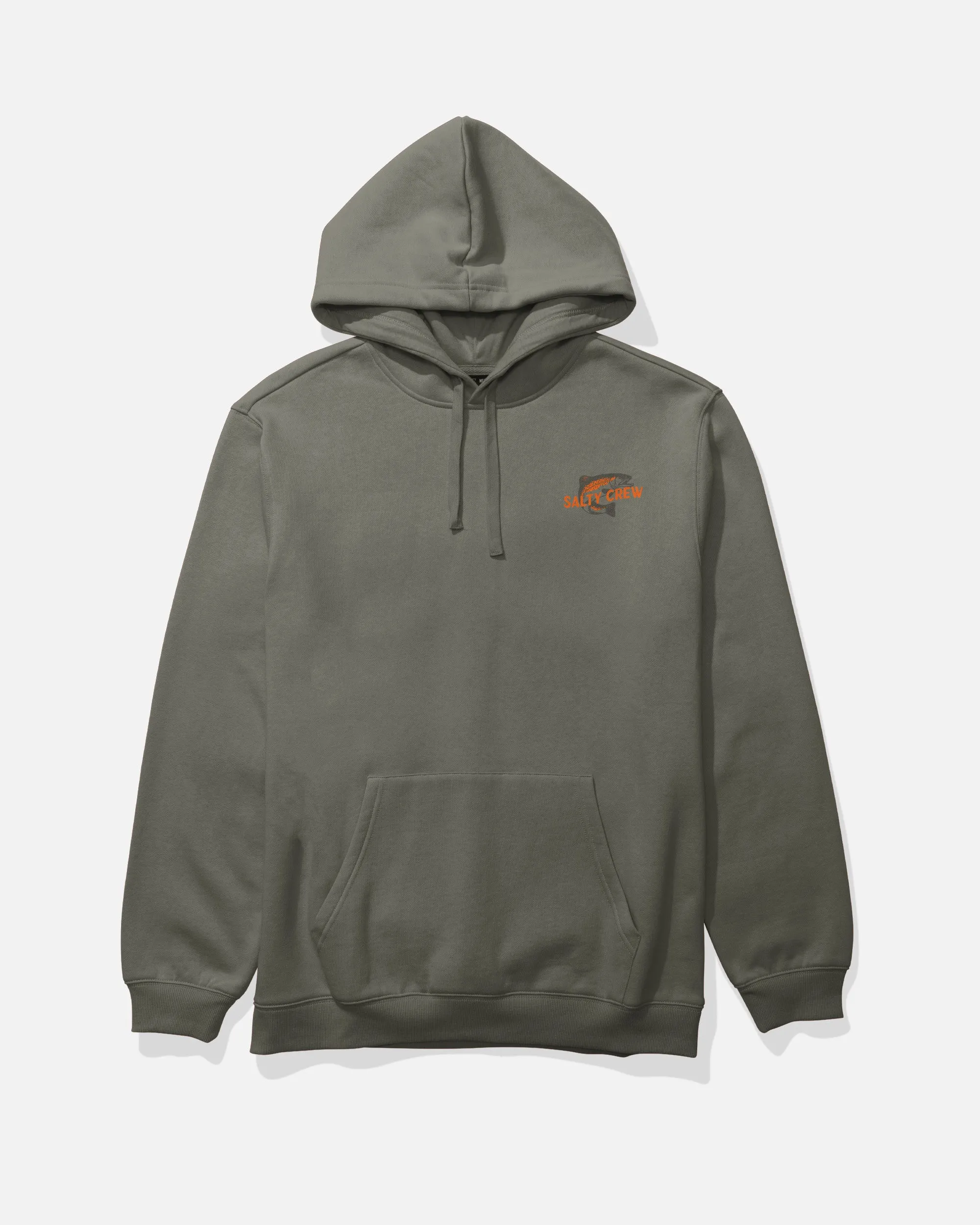 shiny accents Nature Vibes Fleece Hoodie - Dusty Olive