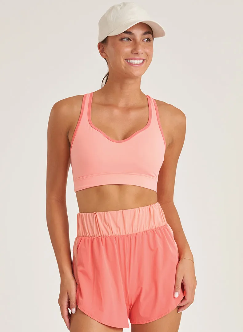Endure Open Back Bra - FINAL SALE Easy Comfort Plain fitness clothing