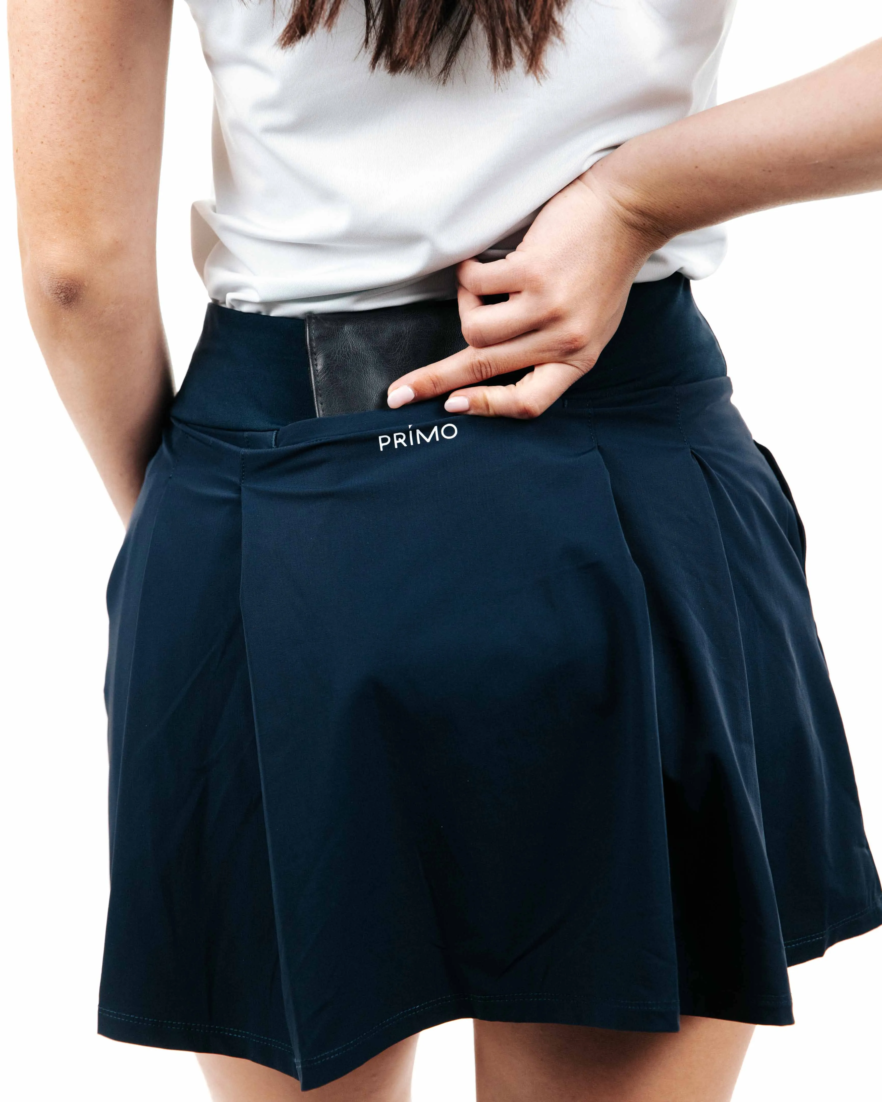 Women's Navy Ruffle Skirt Tear Resistant Material Creative Look