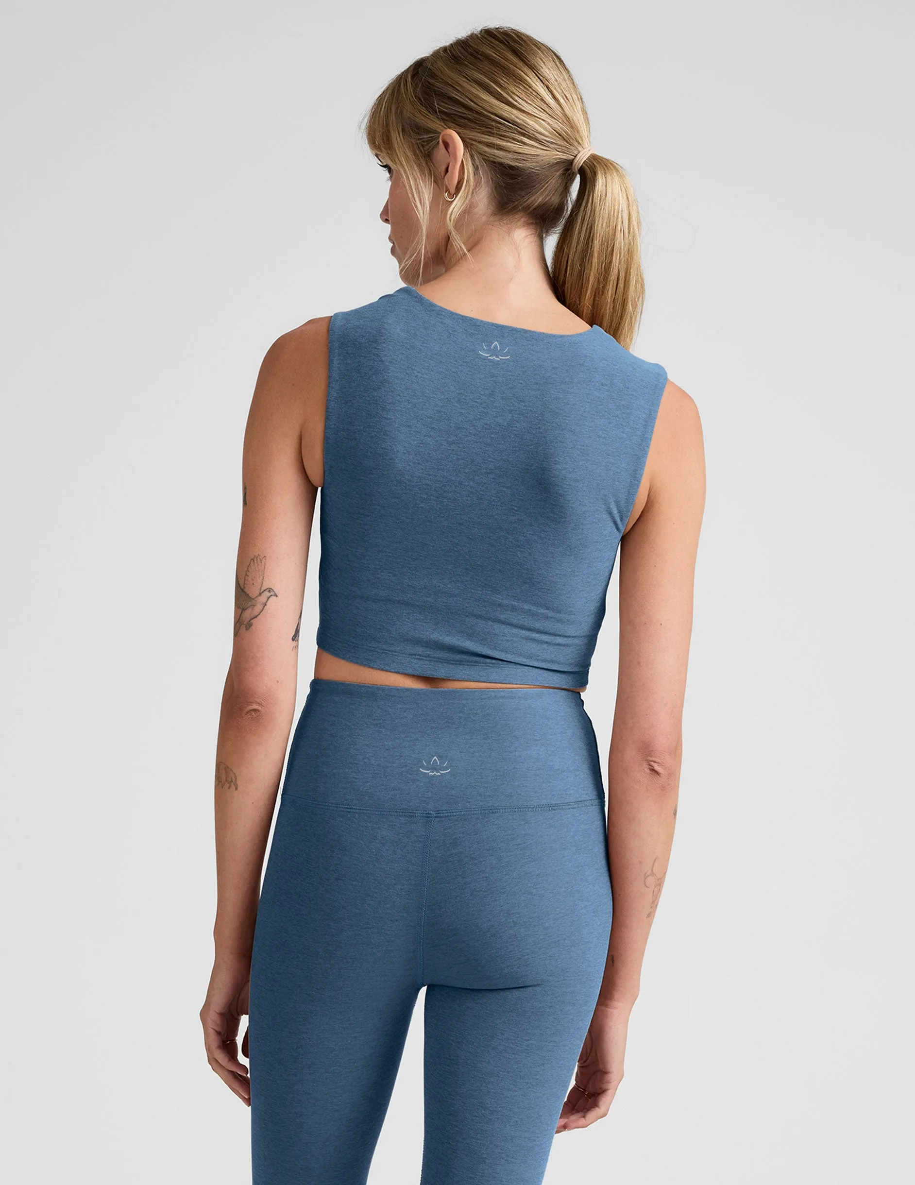 Spacedye Square Up Cropped Tank Moisture Lock System