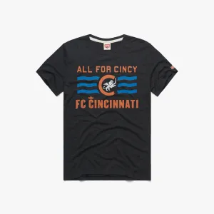 FC Cincinnati All For Cincy Zip Up Minimal Look