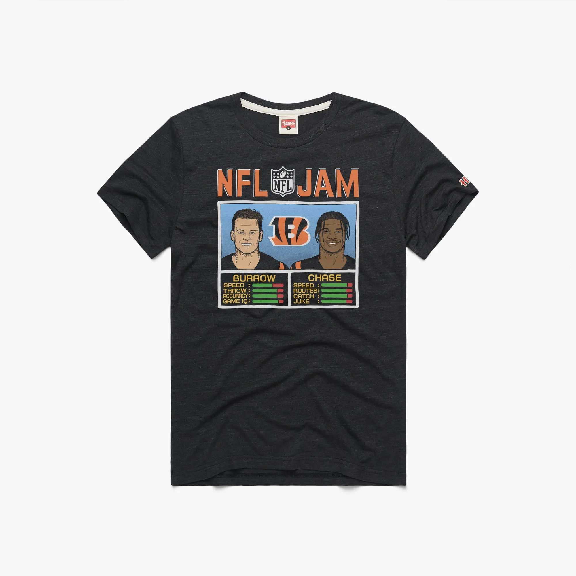 NFL Jam Bengals Burrow And Chase Kids playfulness VintageWashEffect