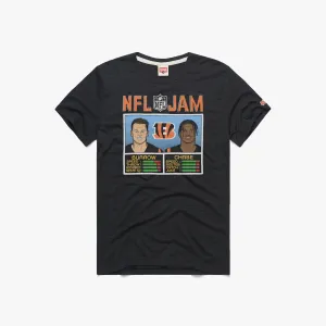 NFL Jam Bengals Burrow And Chase Kids playfulness VintageWashEffect