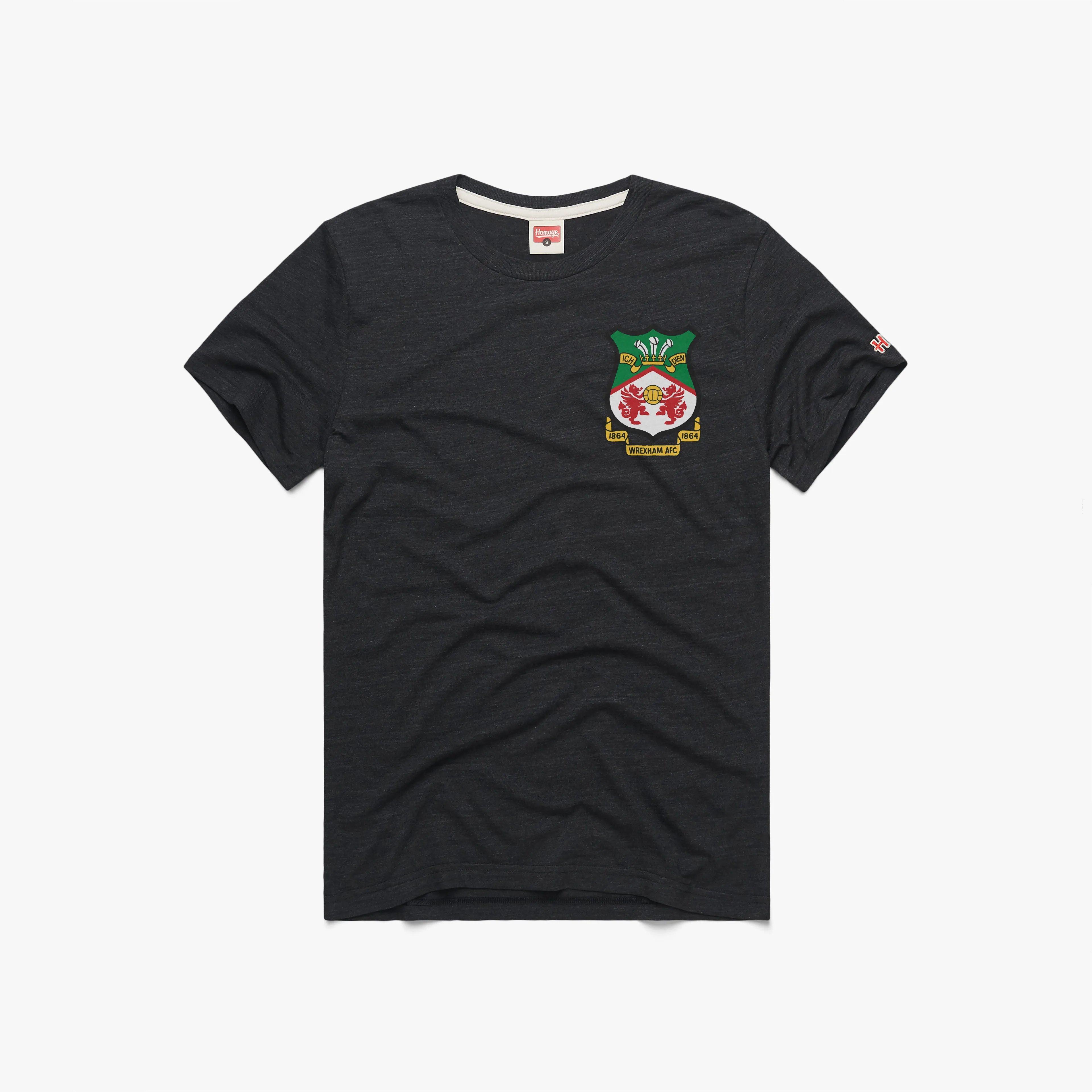 Curved Hem Breezy Design Wrexham AFC Crest Left Chest