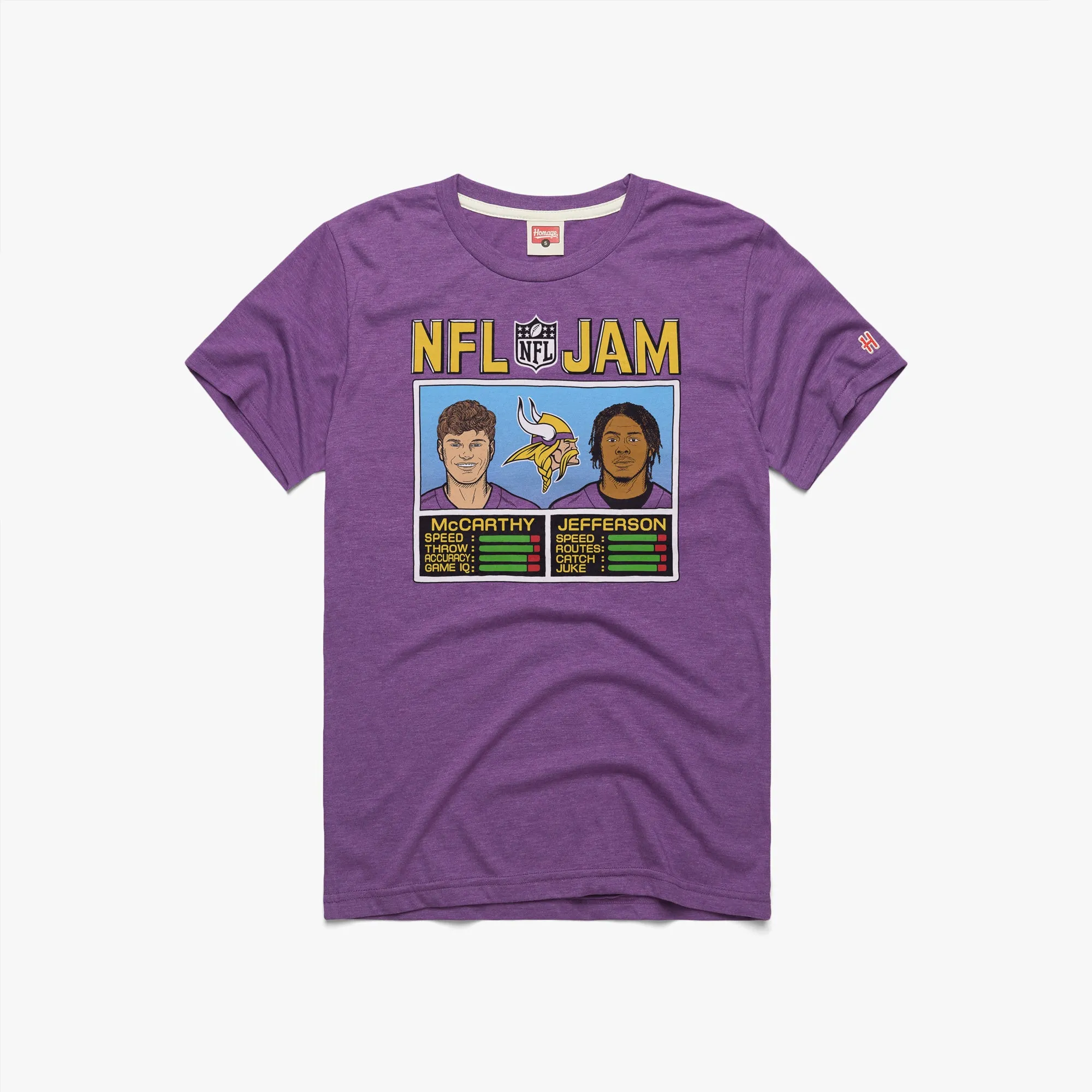 Active Comfort Style NFL Jam Vikings McCarthy and Jefferson