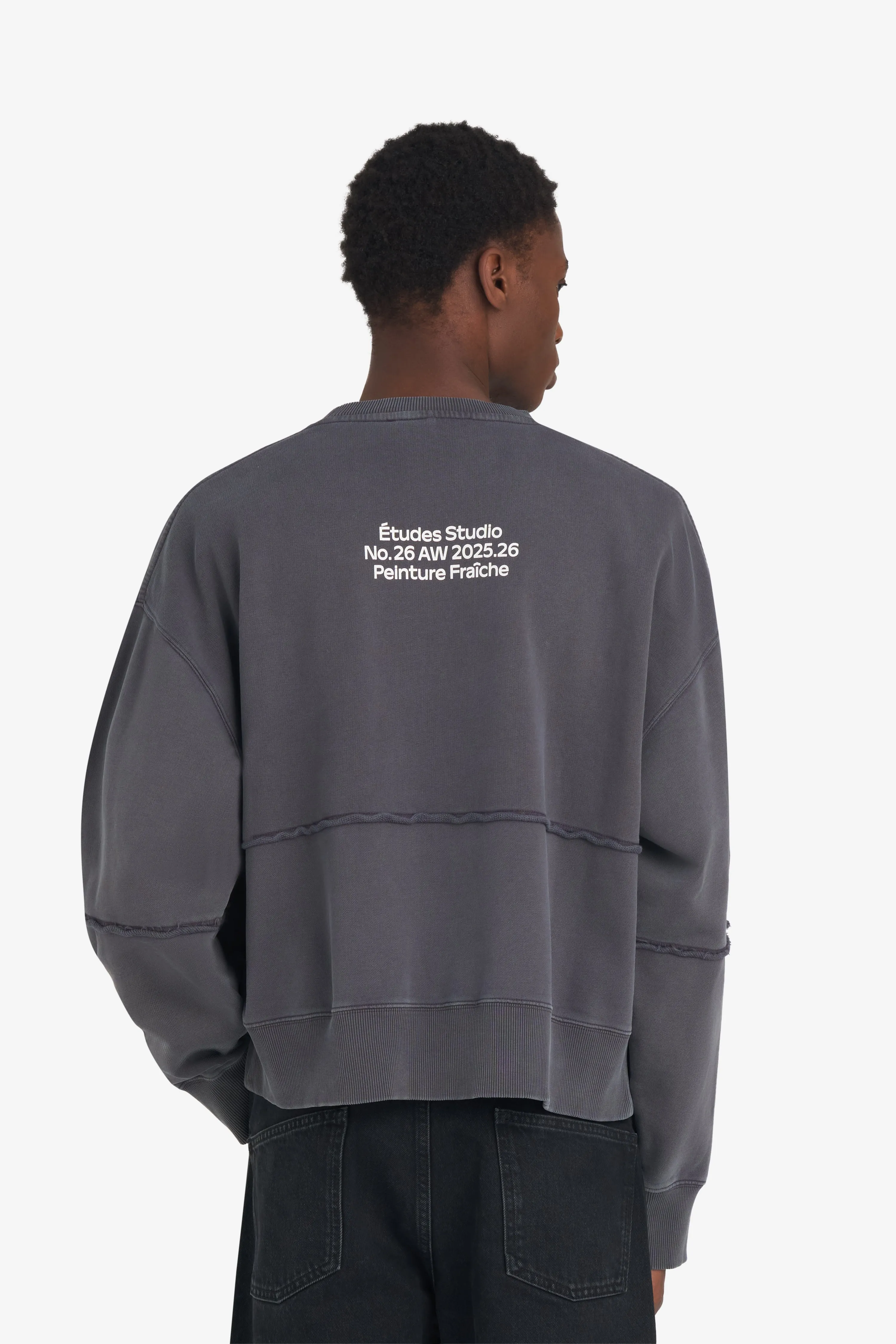 Minimal Staple V-Neck BOXY SWEATSHIRT SEASON