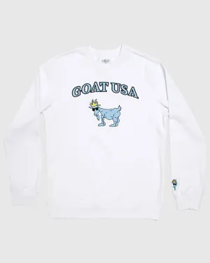 Big GOAT Crewneck Sweatshirt Simple Hoodie