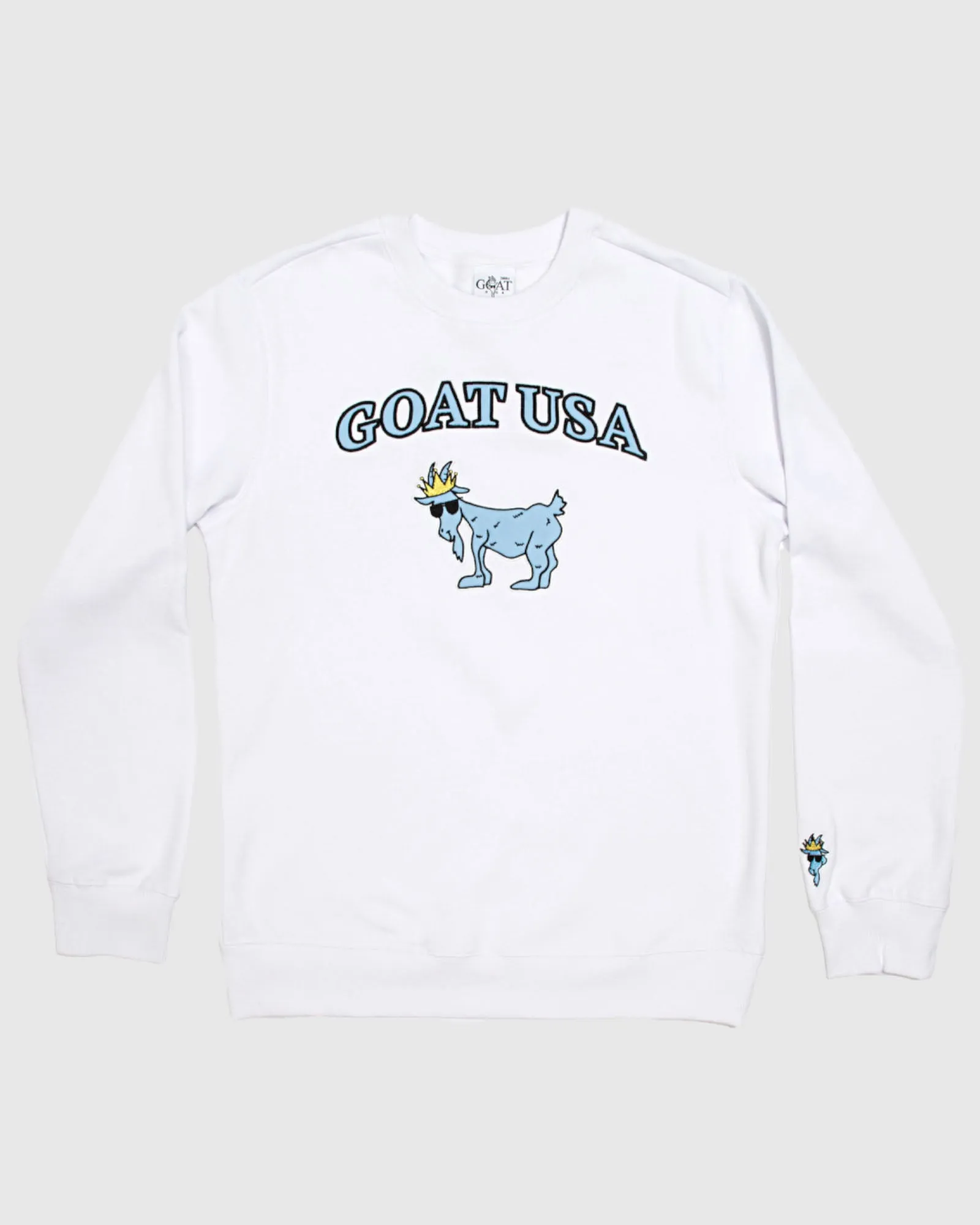 single layer Big GOAT Crewneck Sweatshirt