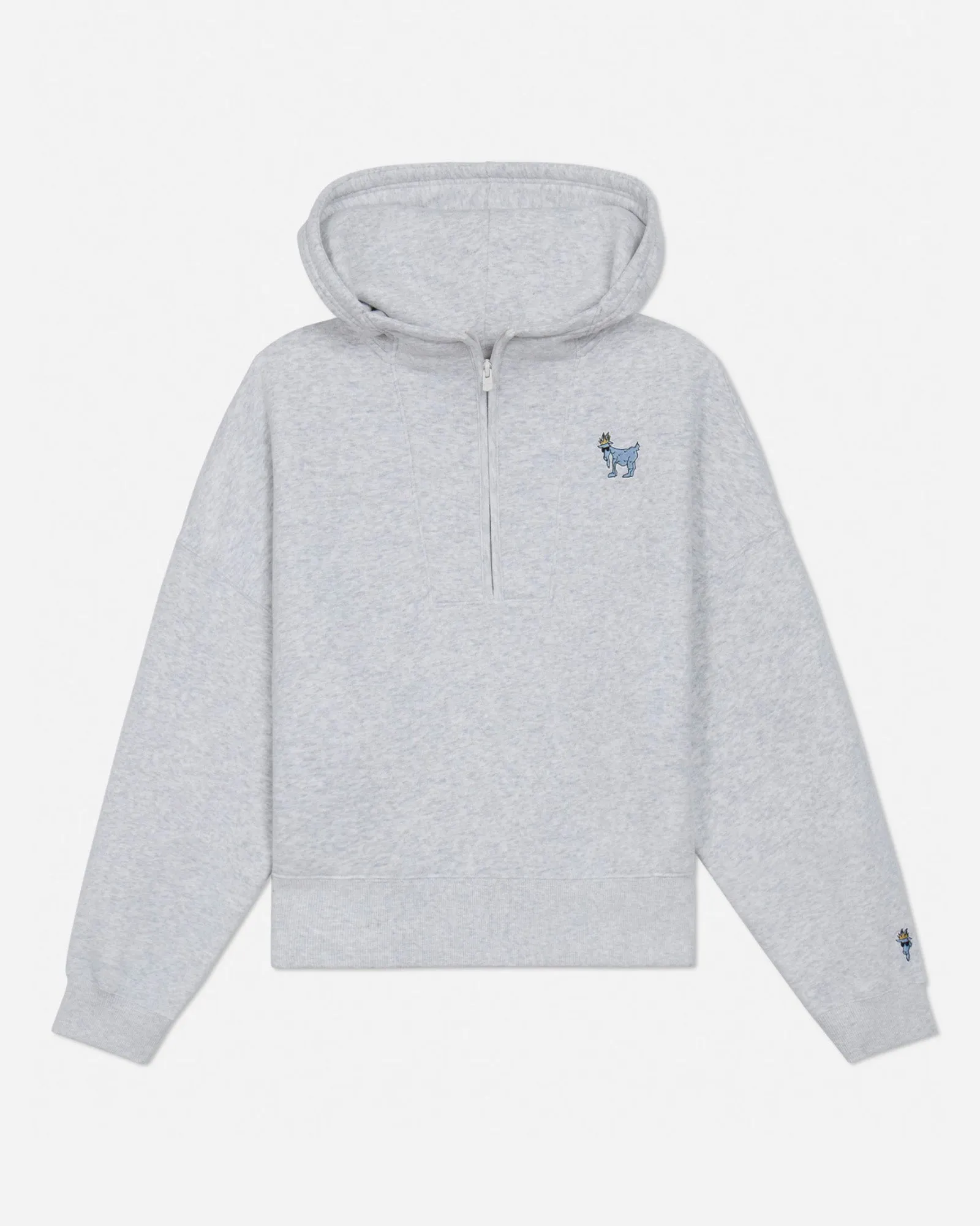 Women's Half-Zip Hooded Sweatshirt goes with sweatpants Convenient