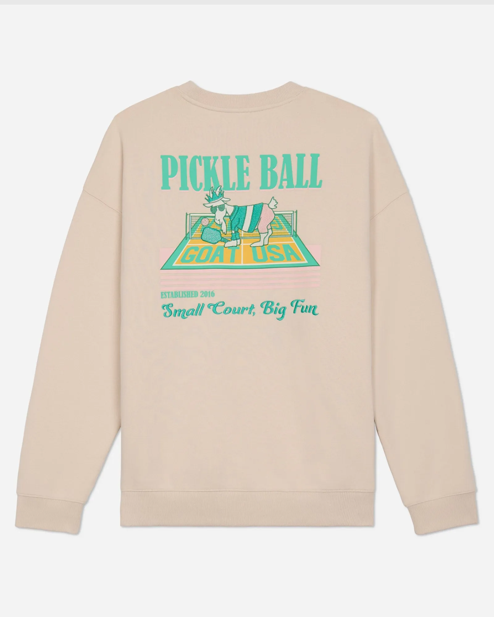 Festival wear Travel Minimal Pickleball Crewneck Sweatshirt