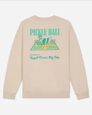 Festival wear Travel Minimal Pickleball Crewneck Sweatshirt