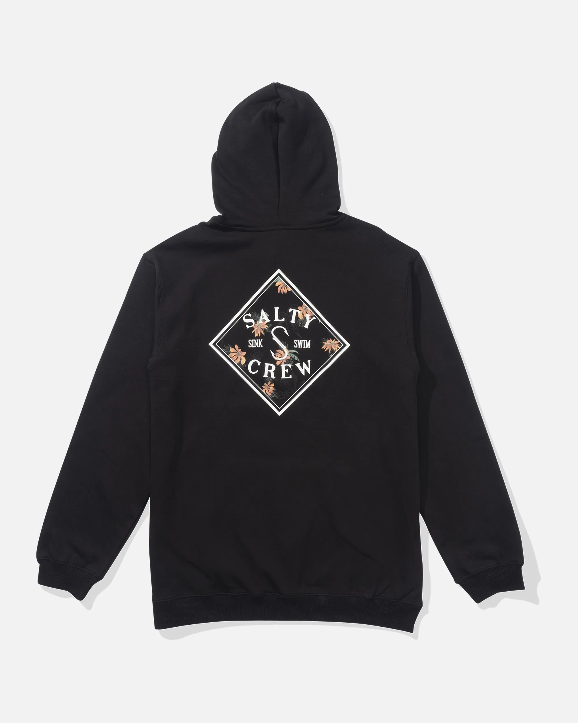 product tribal energy Tall Length Tippet Fill Fleece Hoodie - Black