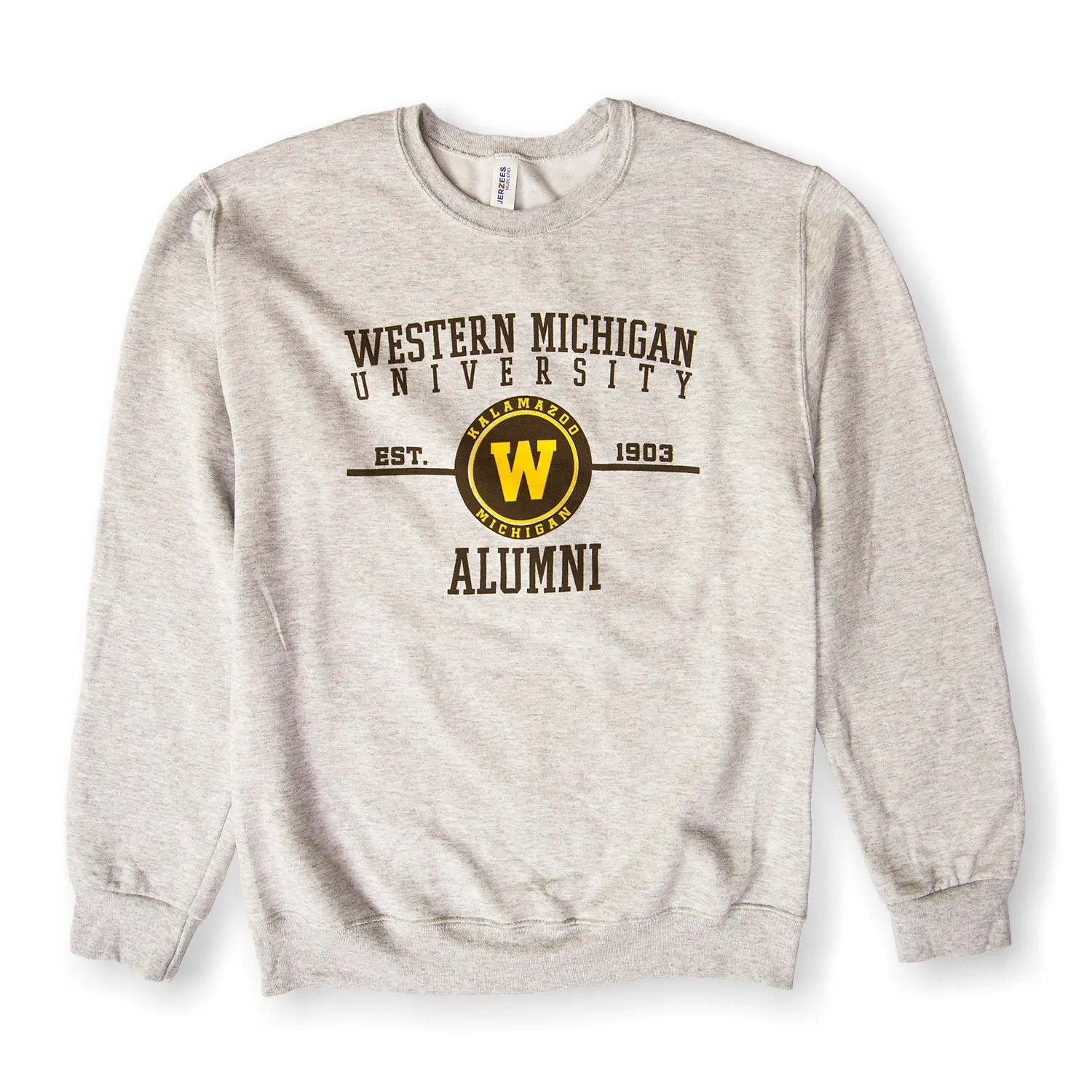 product satin lining luxury Western Michigan Alumni Crewneck
