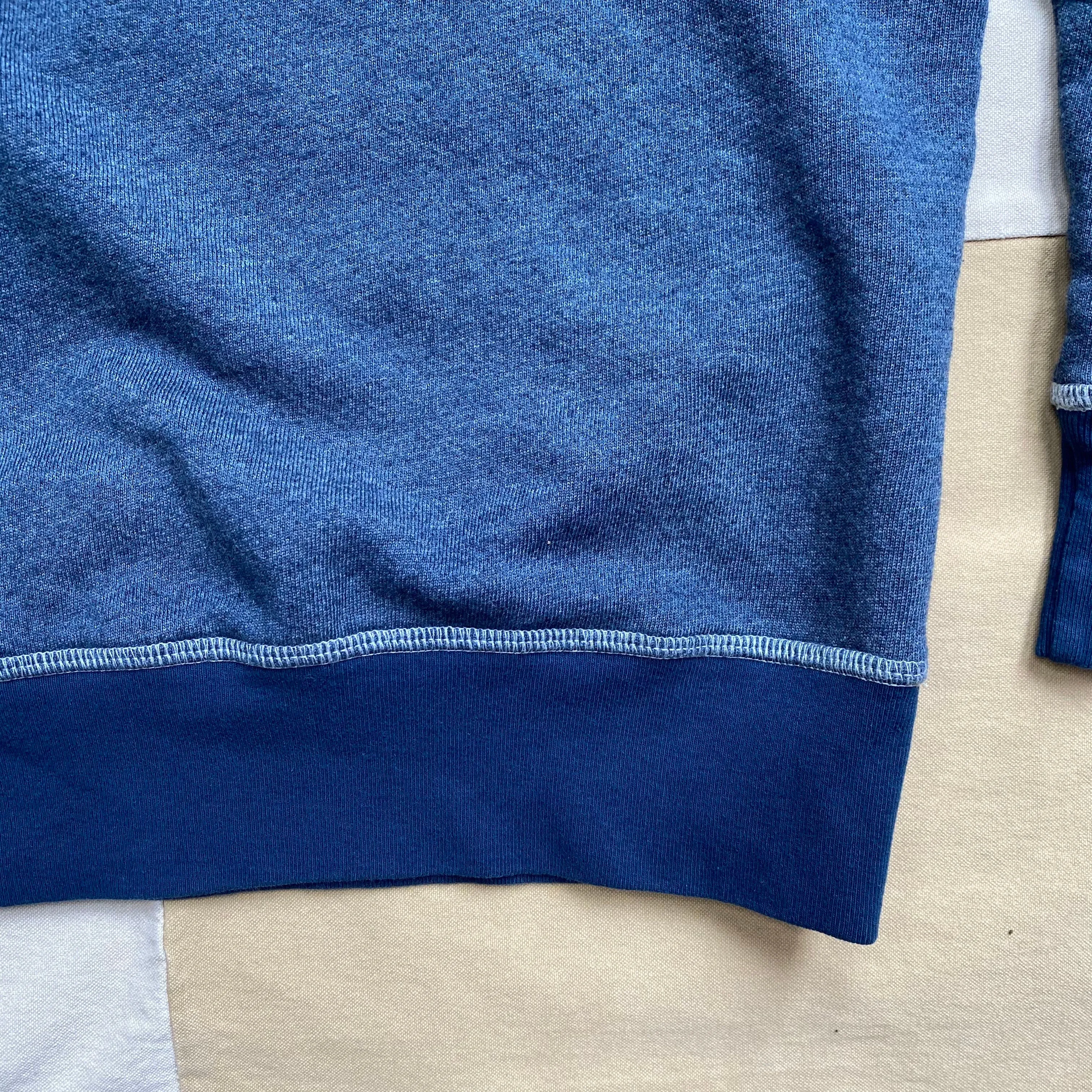 French Terry Crewneck Sweatshirt, Navy product lace femininity