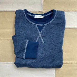 French Terry Crewneck Sweatshirt, Navy Comfy All Day product pastel softness