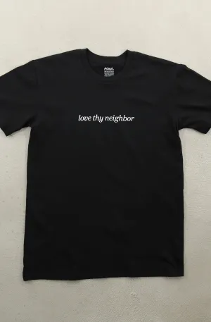 Classic Look Love Thy Neighbor (Men's Black A1 Tee)