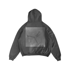 Flexible Zip-up Custom Cut "REMEMBER THIS" Vintage Black Hoodie