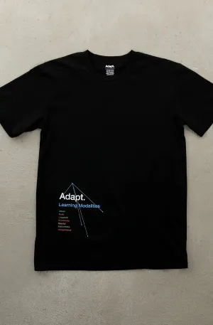 Modalities (Men's Black A1 Tee) Adjustable Hem Durable Color Retention