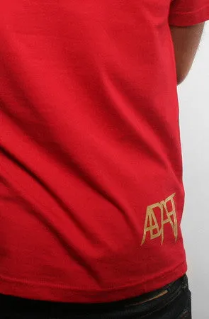 Breathable Fit Wear Gold Blooded (Men's Red Tee)