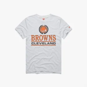 Raw Hem Finish Cleveland Browns Crest