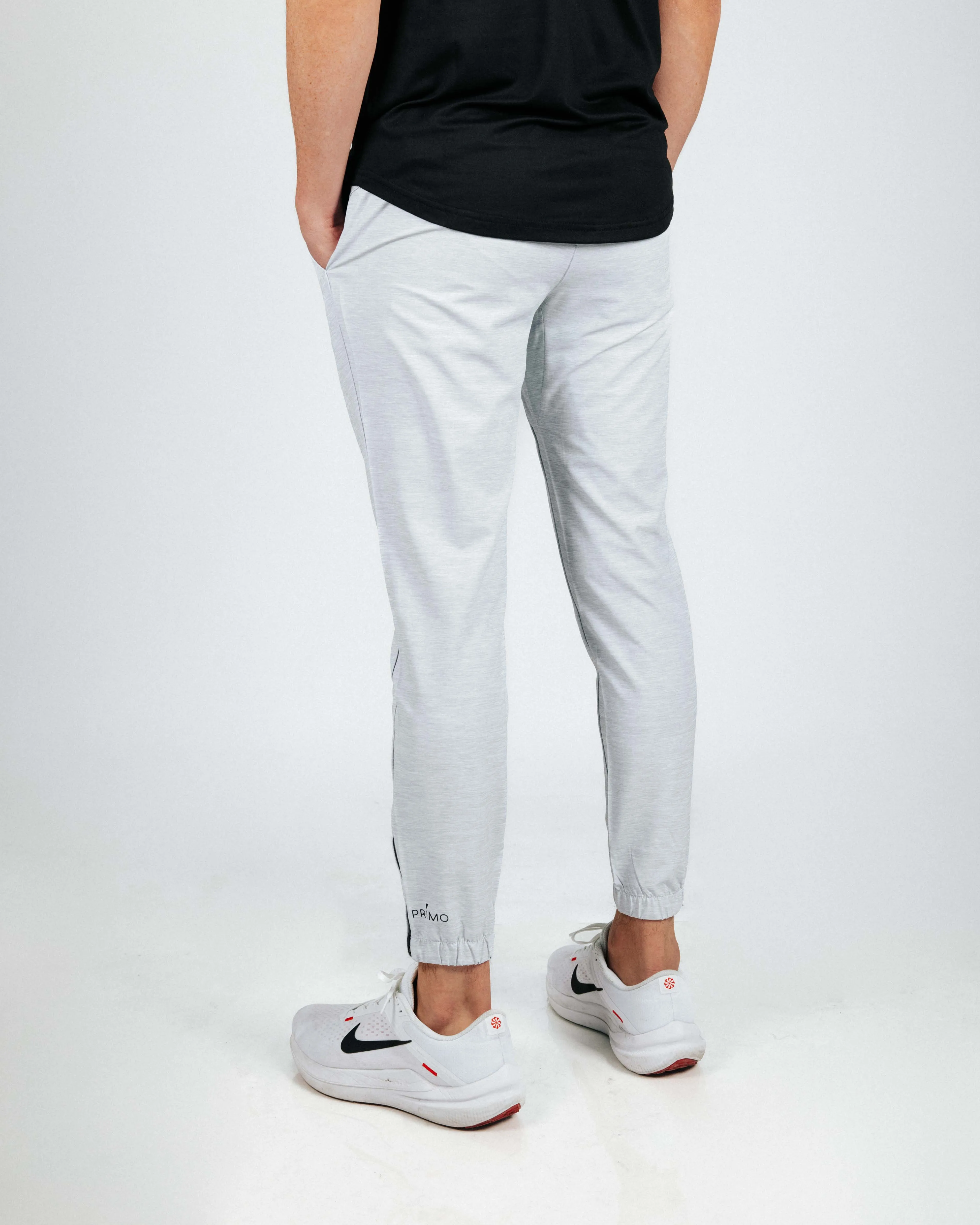 Men's Light Gray Active Jogger Running Capri Ultimate Performance