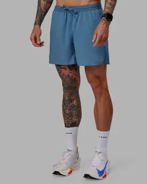 clean look FoldOverClosure Pace 5" Lined Performance Short - Elemental Blue
