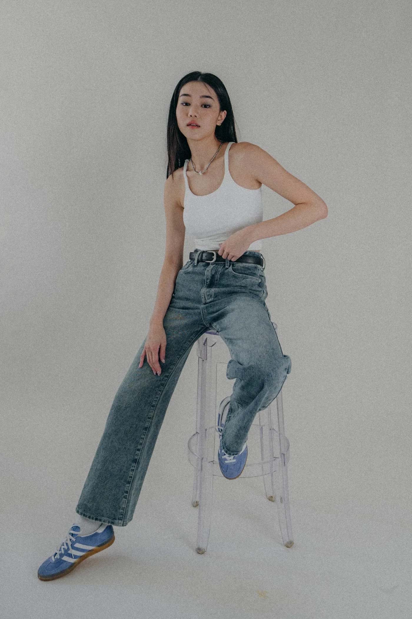 Petite Klaude Straight Leg Denim Jeans Version 1 Loose High Quality Morning Stroll