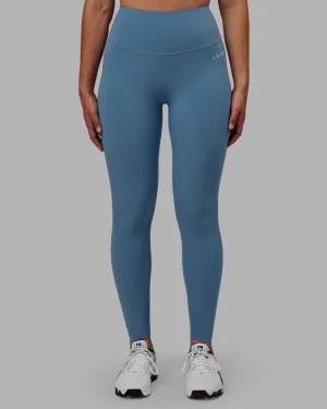 Friction Resistant Zone City Walk Minimalist Style RXD High-Rise Full Length Legging - Elemental Blue