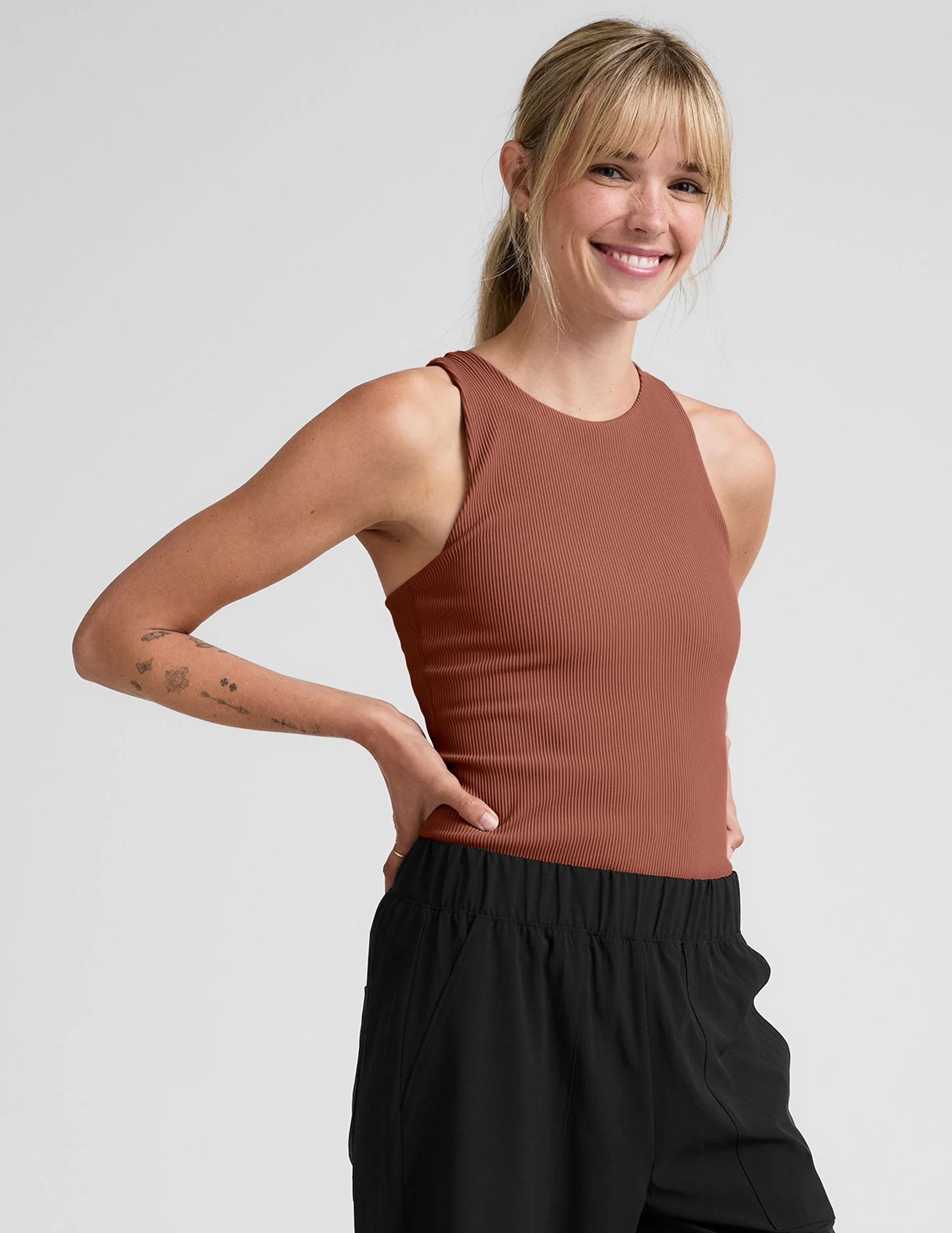 Refocus Ribbed Classic Tank Odor Blocking
