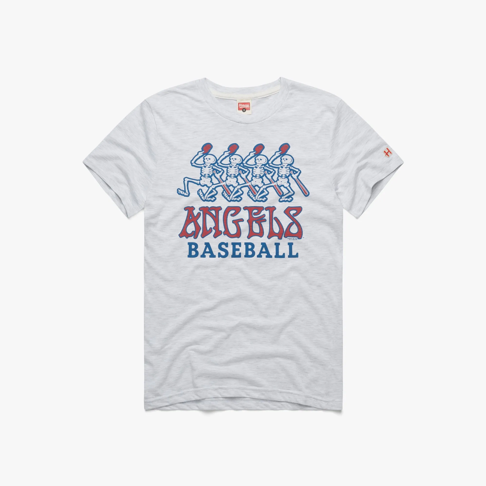 MLB x Grateful Dead x Angels Round neck simplicity