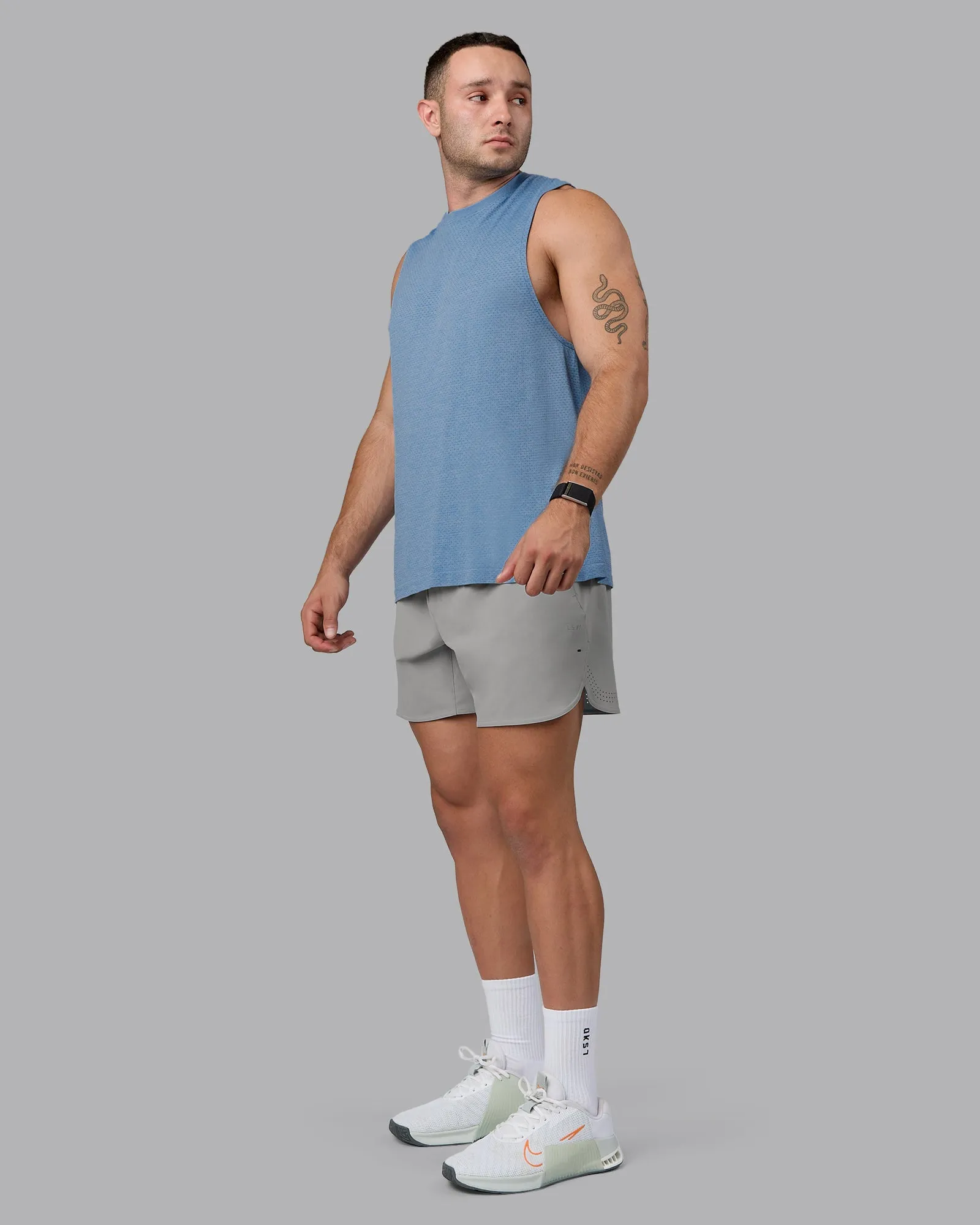 Functional Clothing Lift Lined 6" Short - Circular Grey