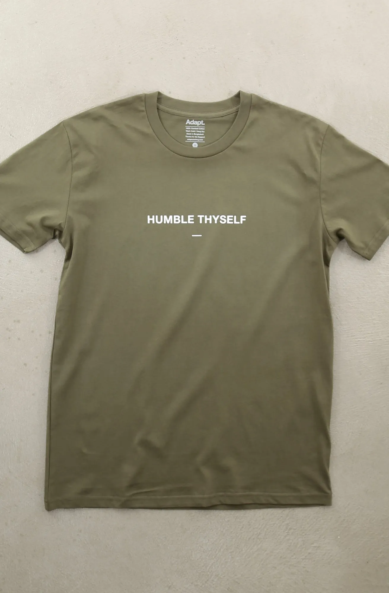 Chic Smart Weekend Comfort Wear Humble Thyself II (Men's Army A1 Tee)