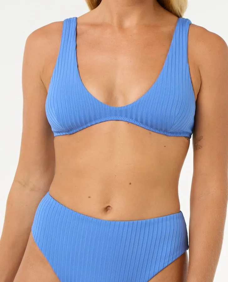 Rip Curl Premium Surf Bralette Top-Ocean Breathable mesh lining