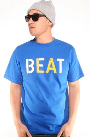 UV Protection Fabric Relaxed Fit Design Beat LA (Men's Royal/Gold Tee)