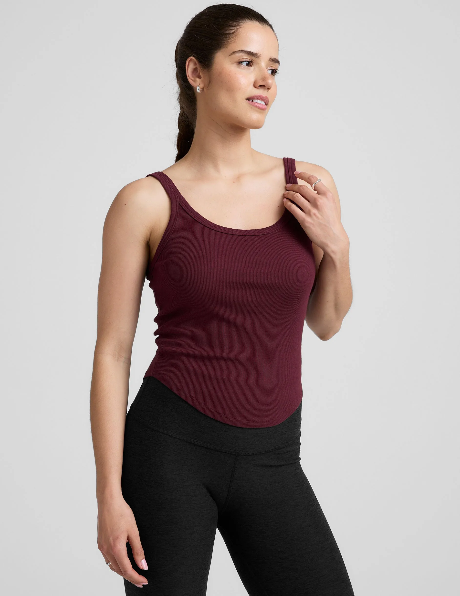 Durable Double Stitching Rib Classic Tank