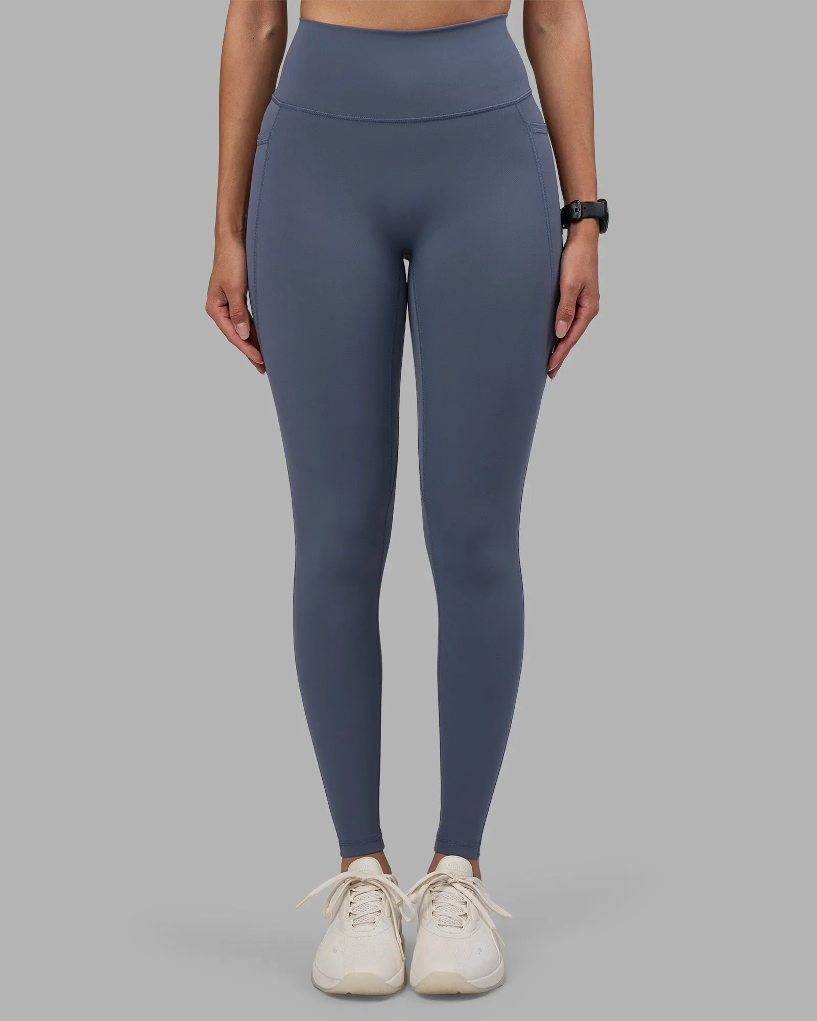 Quick-drying Fabric Fusion Ultra High-Rise Full Length Legging Pockets - Night Shadow