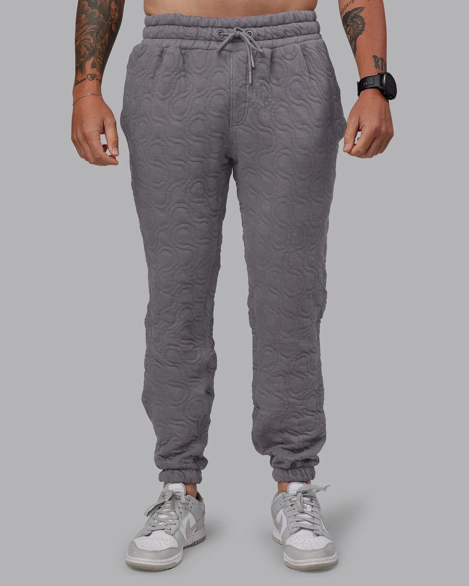 MVP Quilted Track Pant - Storm Front-Geometric Snag Resistant Fabric