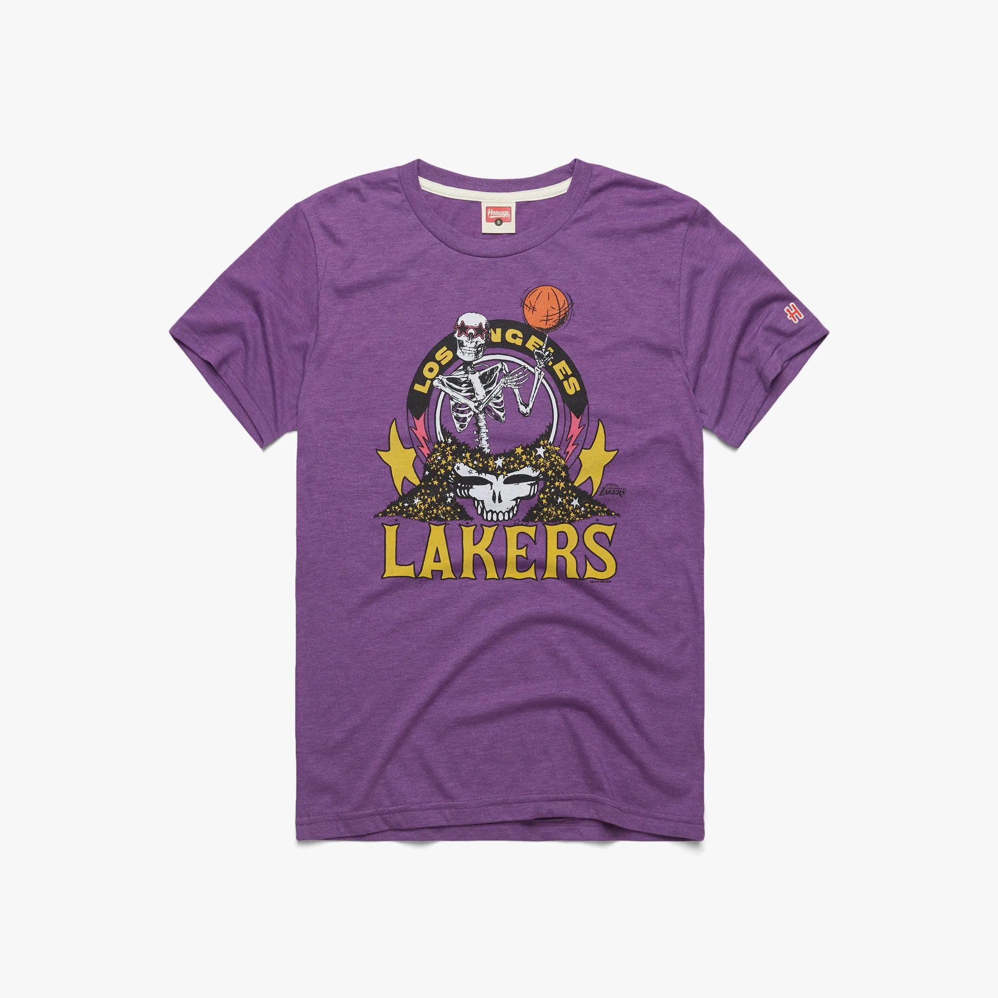 print design NBA x Grateful Dead x Lakers Skull