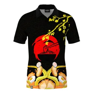Active Wearable Flexible Ribbed Collar Ramen, Eat It Up! Polo Shirt