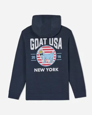 New York Roots Hooded Sweatshirt Adjustable Hood suitable for holidays
