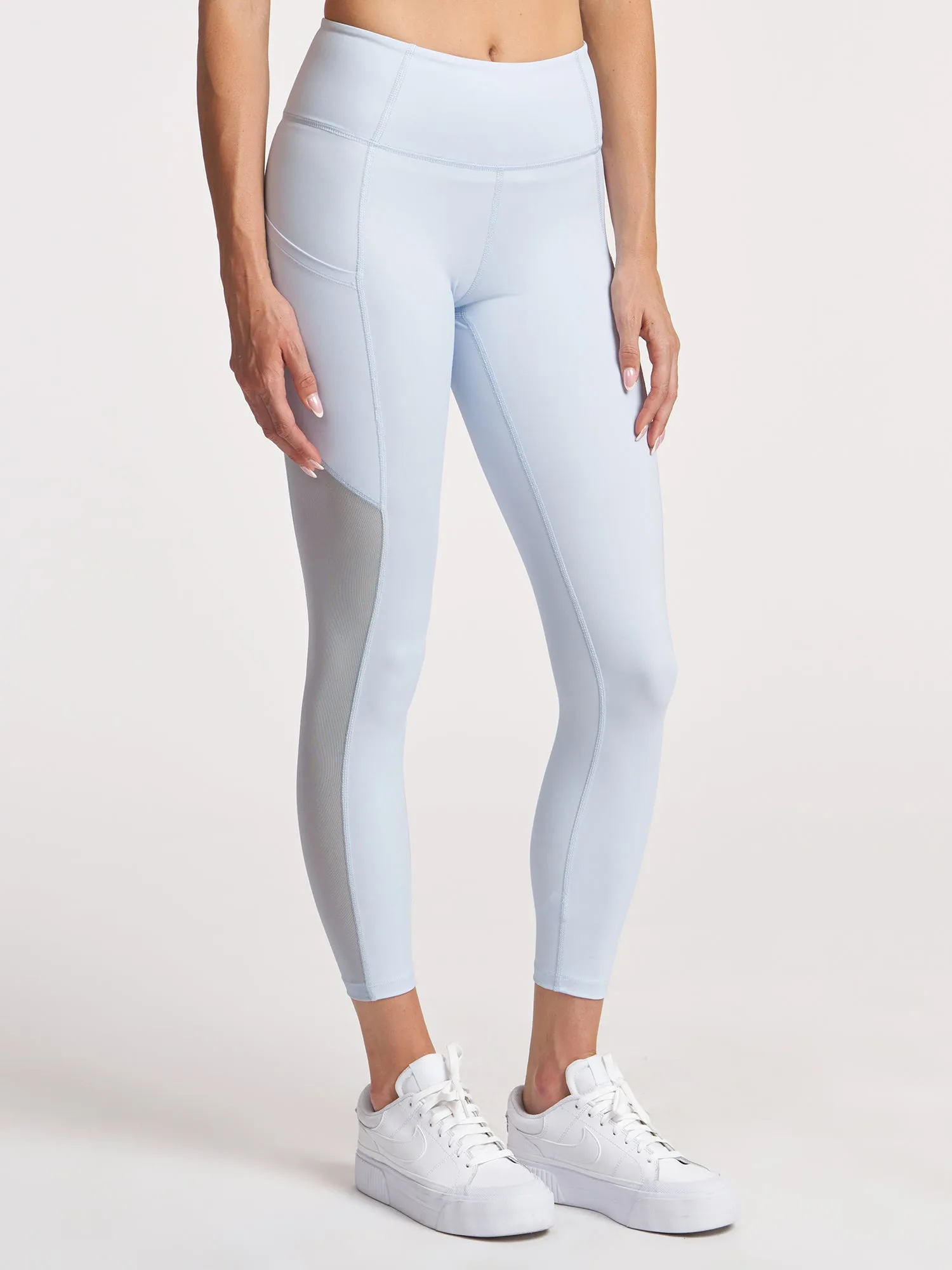 Squat Proof For Kids Sheen Mesh 7/8 Pocket Legging
