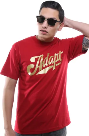 Home Team (Men's Cardinal/Gold Tee) Quick-Dry Fabric Anti Pilling Fabric