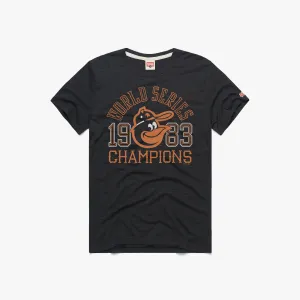 Holiday Comfort Style EasyCare Fabric Baltimore Orioles 1983 World Series Champs