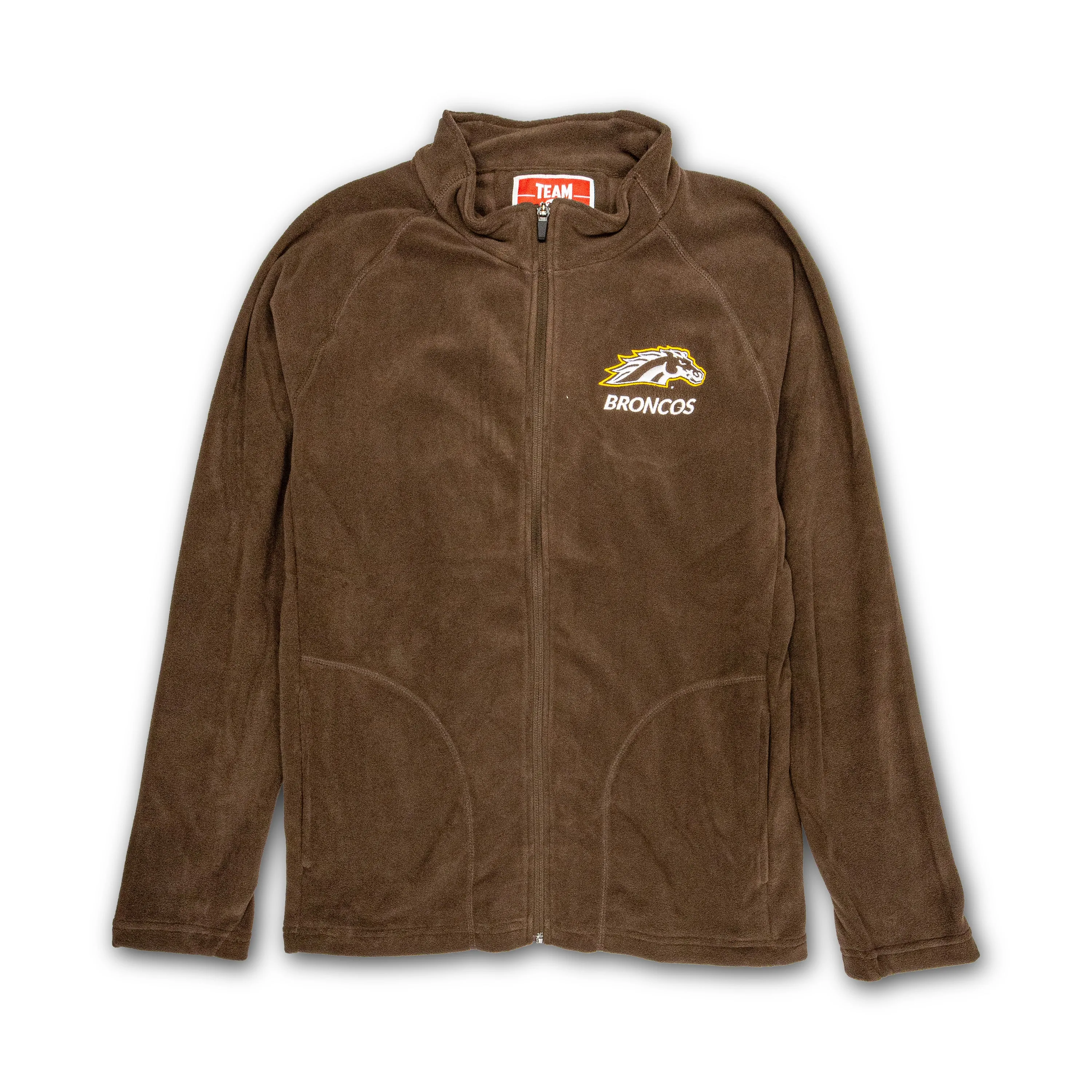 Warm Hoodie Thermal Insulation Horsehead Broncos Full Zip Fleece