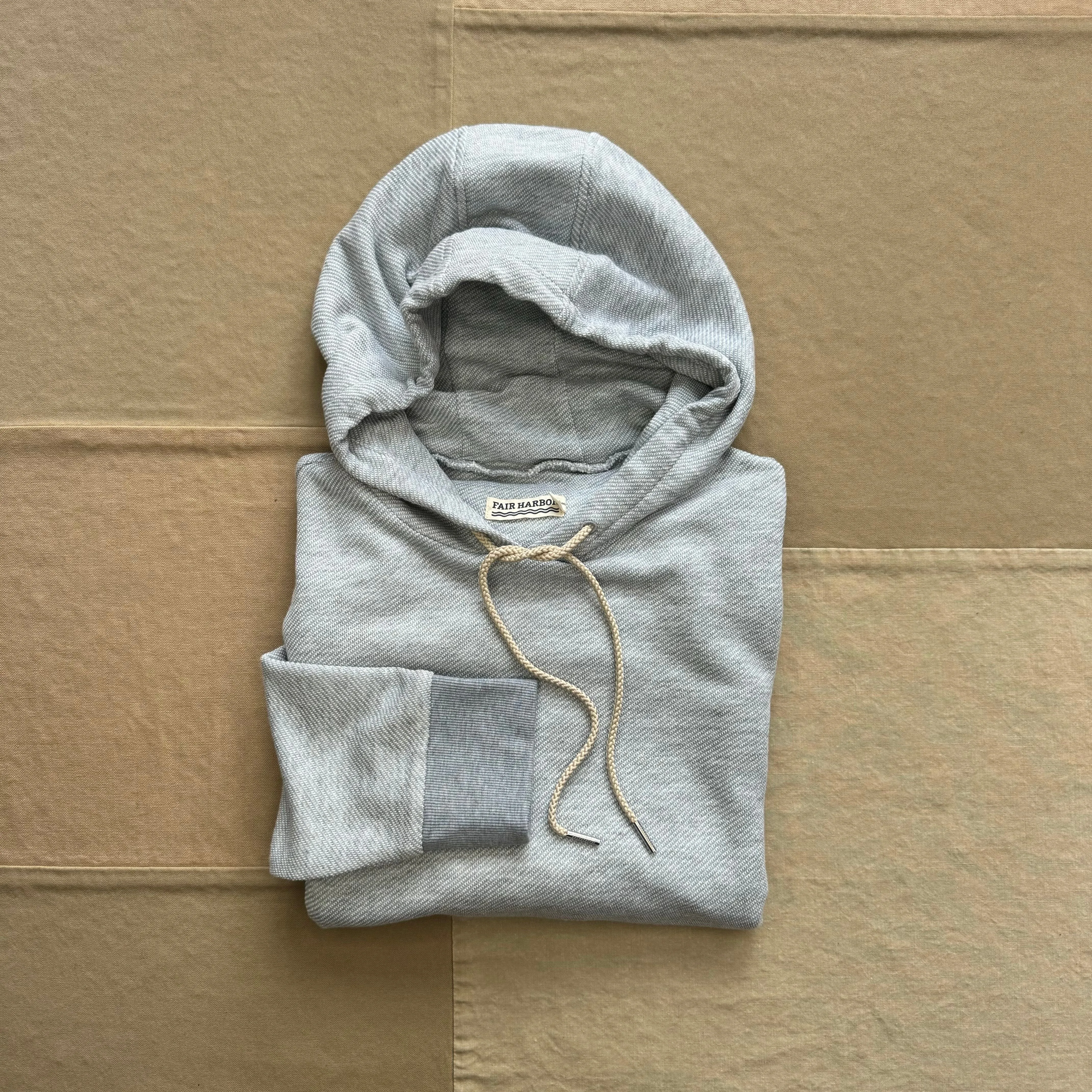 The Tailwind Hoodie, Heather Grey Twill Sports Style