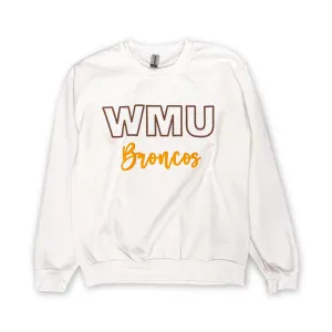 WMU Broncos Puff Crew Simple Style