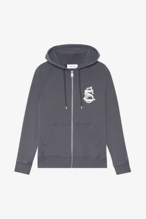 product clearance Versatile Comfort LOOSE ZIP HOODIE EMBLEM