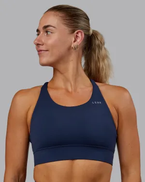 Durable Comfort Accelerate Sports Bra - Future Navy